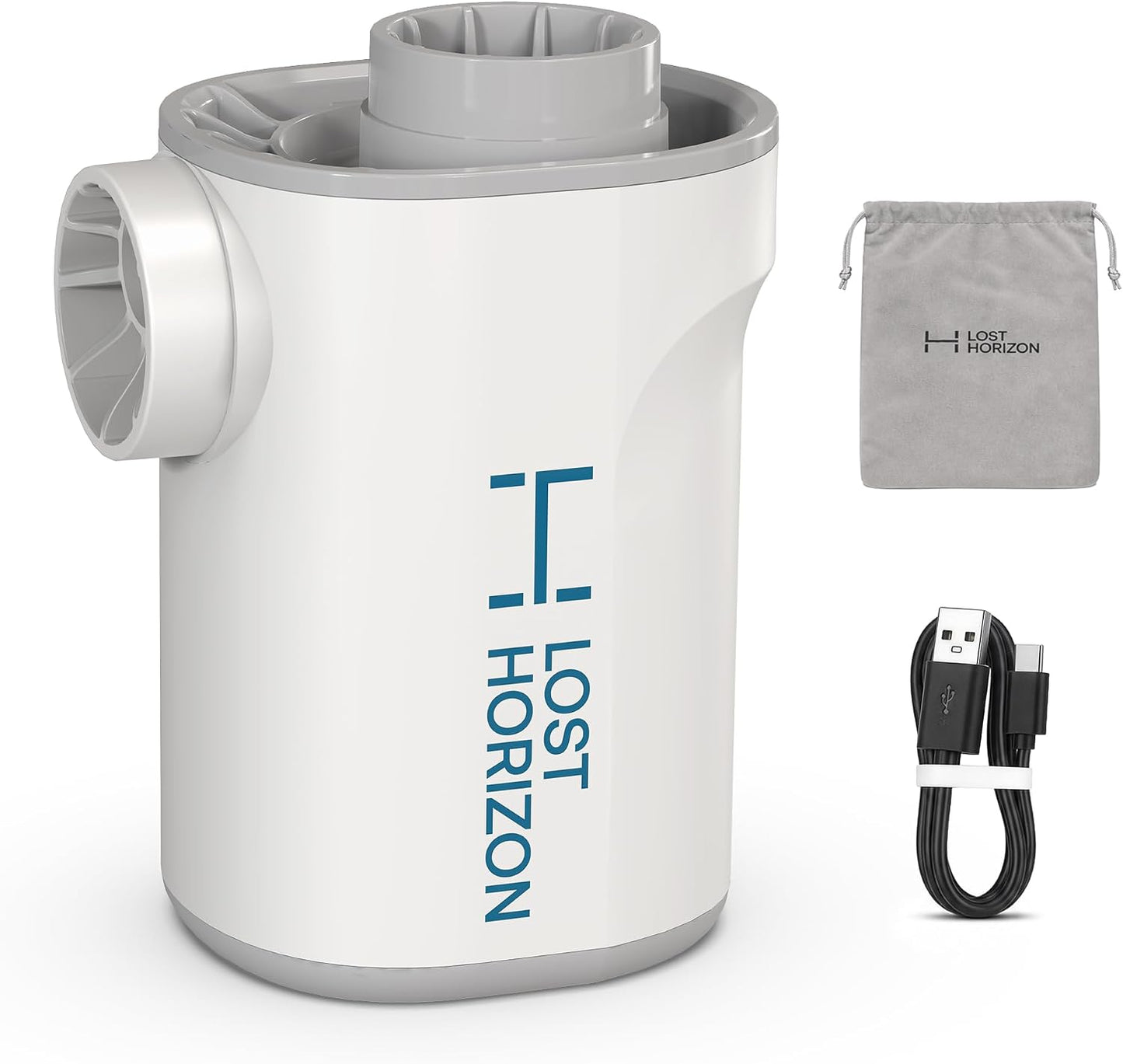 Lost Horizon Air Pump for Camping Mattresses, Inflate & Deflate | Designed for Lost Horizon Mattresses, Fast Setup & Pack-Up, Rechargeable, 4000mAh Battery