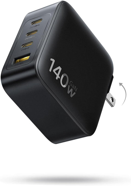 Baseus PD3.1 140W USB C Charger PPS Fast Charger Type C Fast Charging Block | USB C Brick for MacBook Air/Pro, Pixelbook, iPad, iPhone 17/16/15 Series, Galaxy S25 Ultra and More