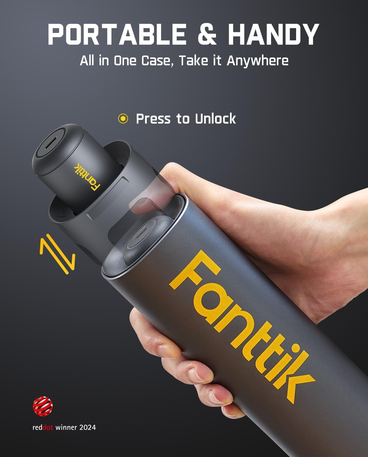Fanttik S1 Pro Electric Screwdriver, Power Screwdriver | 16 S2 Steel Bits, 3 Torque Settings, Max 6 N.m, 2000mAh Battery, LED Light & 1/4''Hex, Ideal Tool for Furniture & Gaming PC