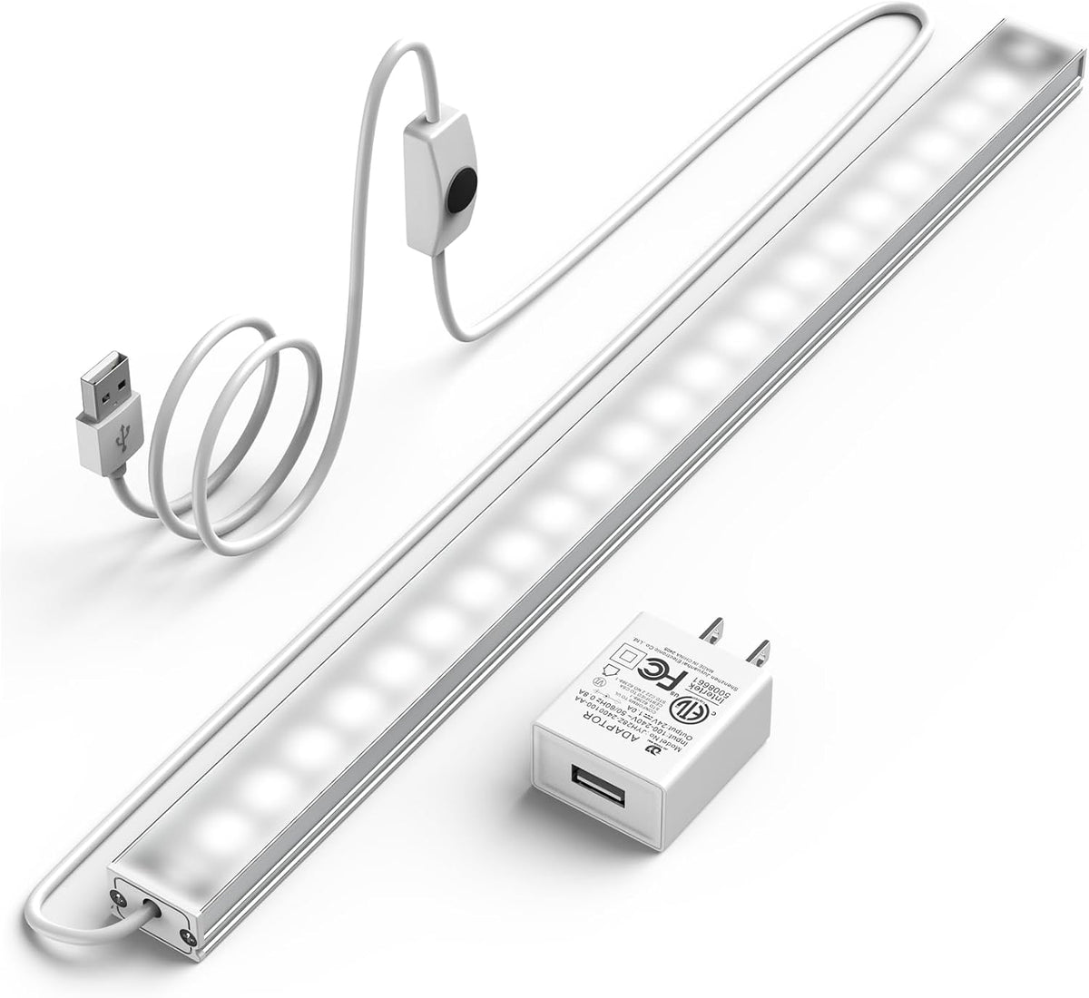 ASOKO Under Cabinet LED Lighting Dimmable 6000K Plug in Kitchen Lights
