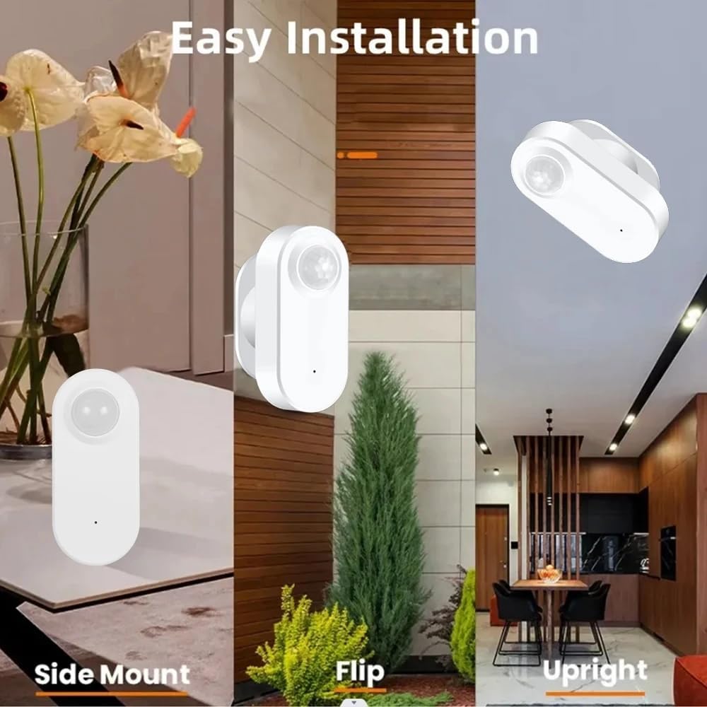 Haozee Smart Motion Sensor, Zigbee PIR Motion Sensor with Illumination
