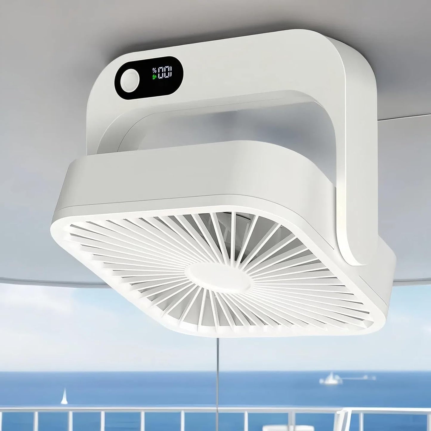 Magnetic Cruise Ship Approved Fan, 5000mAh Battery Operated Portable Fan with 5 Speeds, Magnetically Sticks on Cabin Ceilings and Walls, Cruise Essentials 2026 - Pink