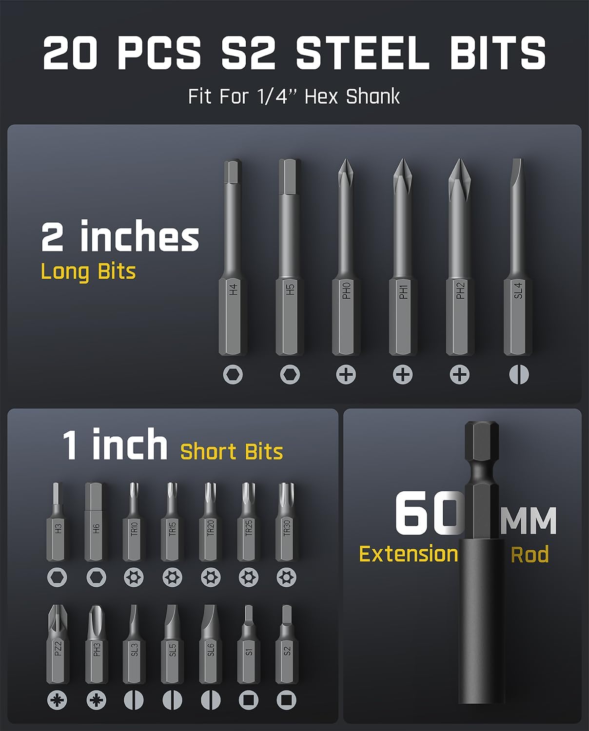 Fanttik L2 Pro Electric Screwdriver set, Cordless Screwdriver | 20 Bits, Max 6N·m Torque, Digital Screen, Variable Speed, 2000mAh Rechargeable Battery, Tech Tool for DIY Enthusiasts