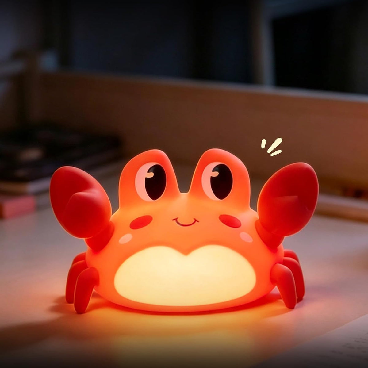 ATSUI Duck Night Light, LED Squishy Novelty Animal Night Lamp, Food Grade Silicone, 3 Level Dimmable Rechargeable Nursery Nightlight for Breastfeeding Toddler Baby Kids