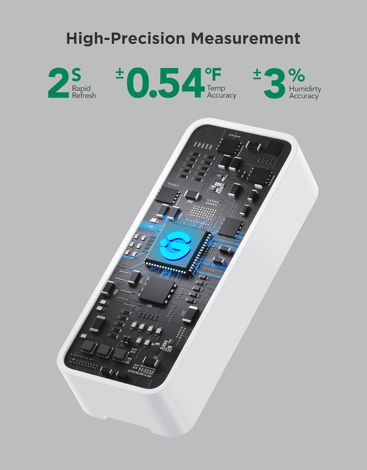 GoveeLife 2.0 WiFi Hygrometer Thermometer with Gateway, Mini Sensor 6-Pack | Temperature and humidity monitor with APP alert, 2yr data & battery, indoor for wine cellar/bedroom/basement, 2.4G Wi-Fi only