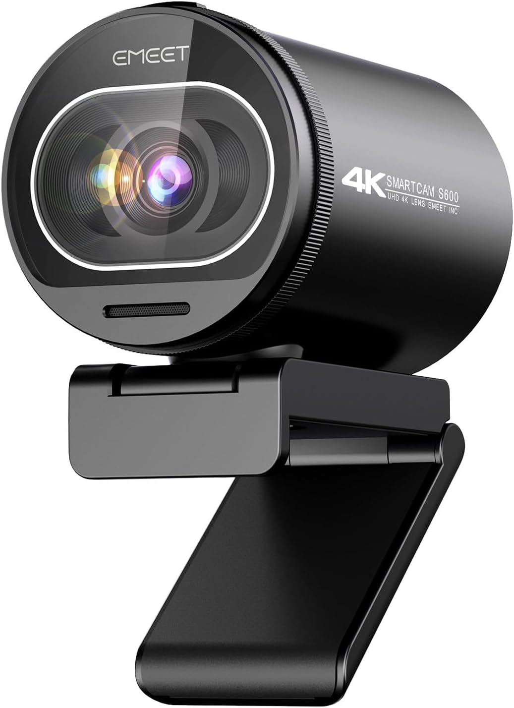 EMEET S600 4K Webcam for Streaming, Sony 1/2.55'' Sensor, PDAF Autofocus | 1080P@60FPS, 2 Noise Reduction Mics, Built-in Privacy Cover, 73° FOV, Streaming Camera for Live Commerce/Gaming/Beauty
