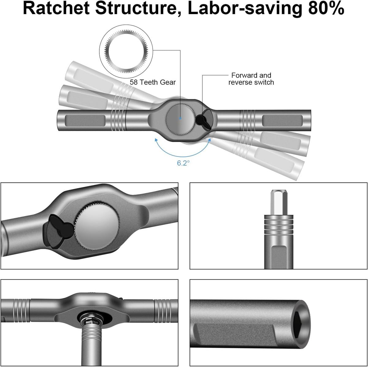 42 in 1 Magnetic Ratchet Screwdriver sets with S2 Steel Bits | Multi tool set for Furniture Assembly, Electrical Appliance Repair, Bicycle Tools, Gift