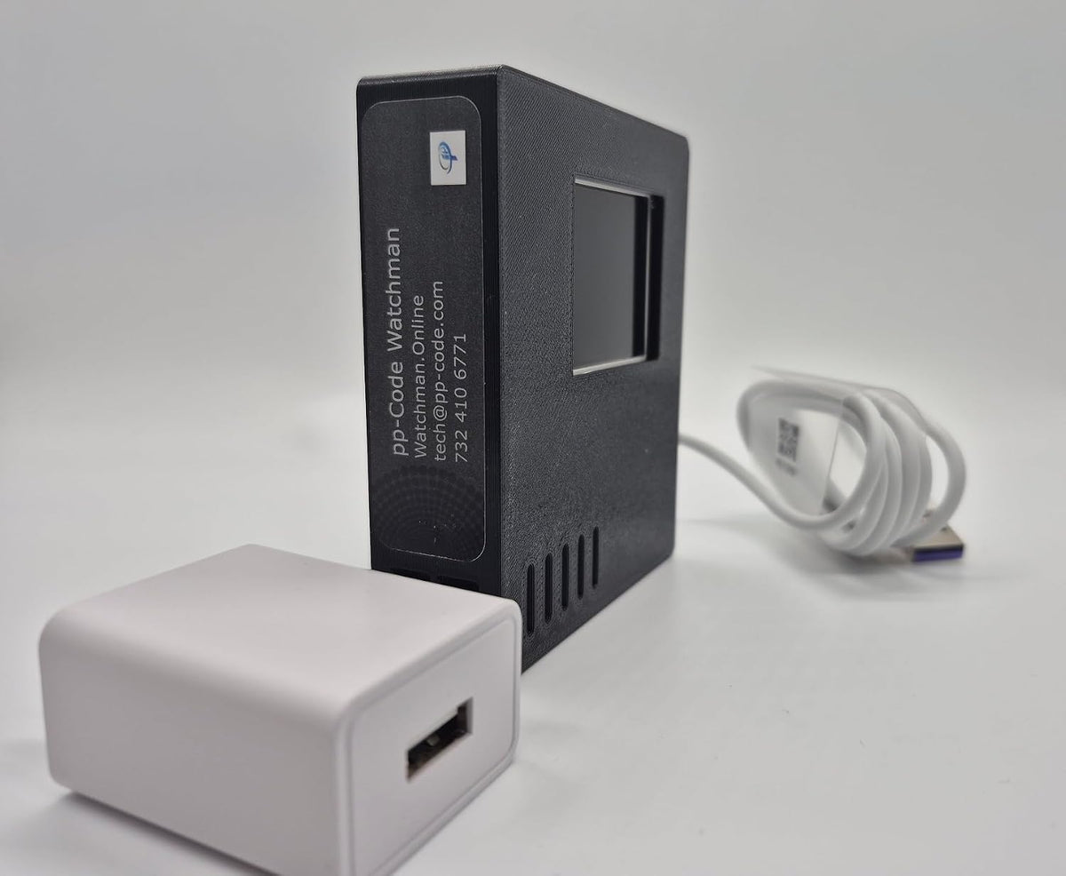 pp-Code WiFi Temperature and Humidity Sensor, Thermometer, Monitor From Anywhere, Email, SMS Alerts, Ideal for Server Room, Lab, Greenhouse, Pets