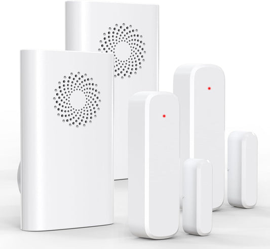 Wireless Door Chime, Door Sensor Chimes When Door Opens/Business Entering