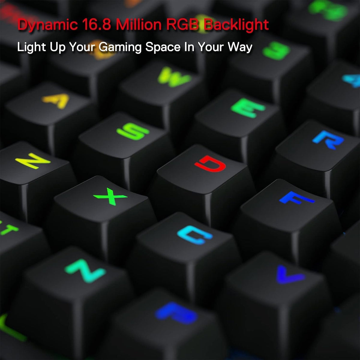 Redragon K585 PRO Wireless One-Handed RGB Gaming Keypad, 42-Key Layout | 0-Delay 2.4GHz Connection, On Board Macro Keys Keyboard, USB Pass-Through Port, Hot-Swap Socket, Detachable Wrist Rest