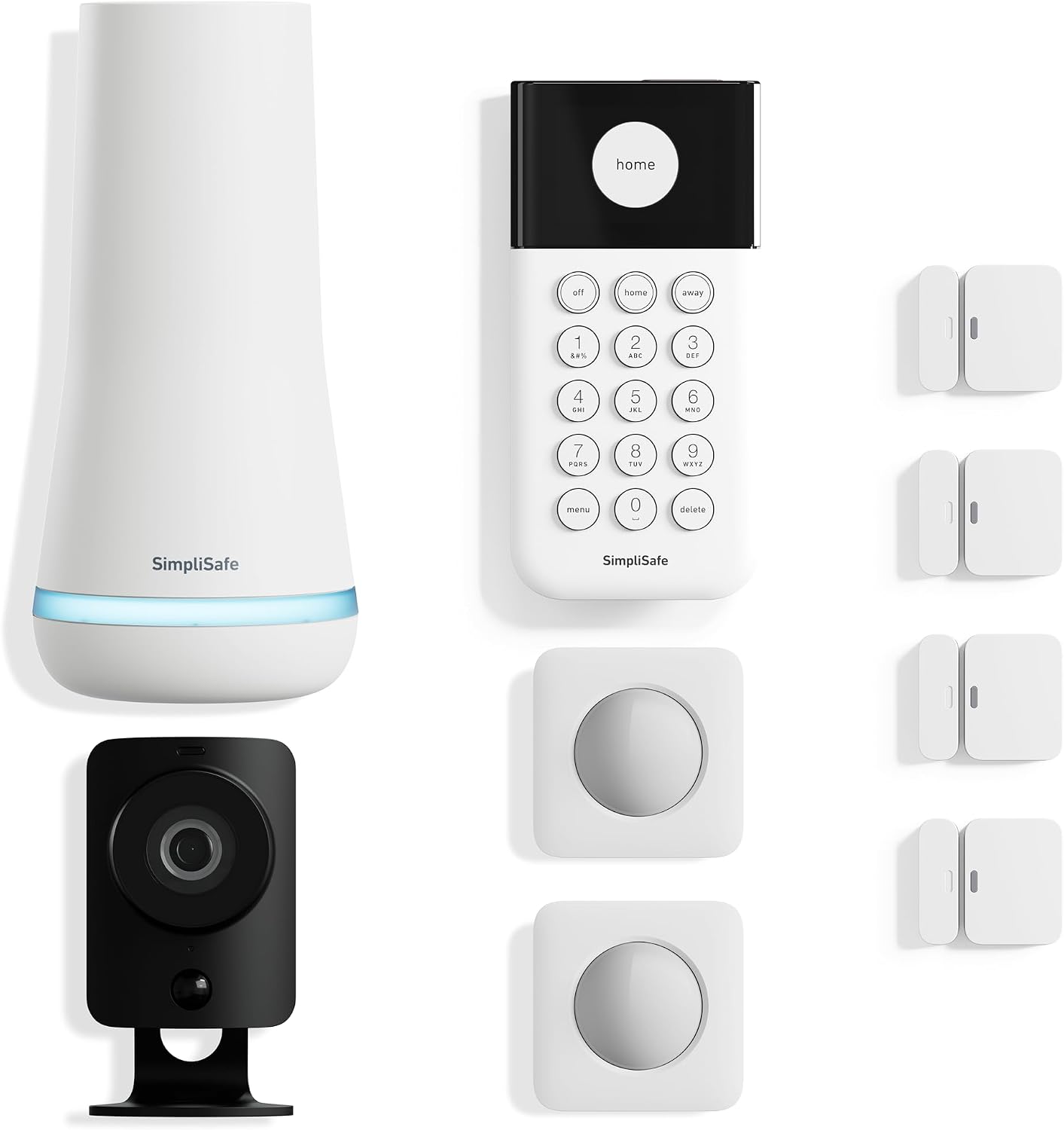 SimpliSafe 9 Piece Wireless Home Security System w/HD Camera - Optional 24/7 Professional Monitoring - No Contract - Compatible with Alexa and Google Assistant