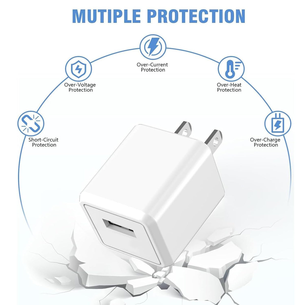 iPhone Charger,2Pack 6FT USB Wall Charger Fast Charging USB Cable Charging Cube Travel Plug Block with 6Foot Fast Cuble Lightning Cable Cord for iPhone 14 13 12 11 Pro Max XS XR X 8 7 SE2022 iPad