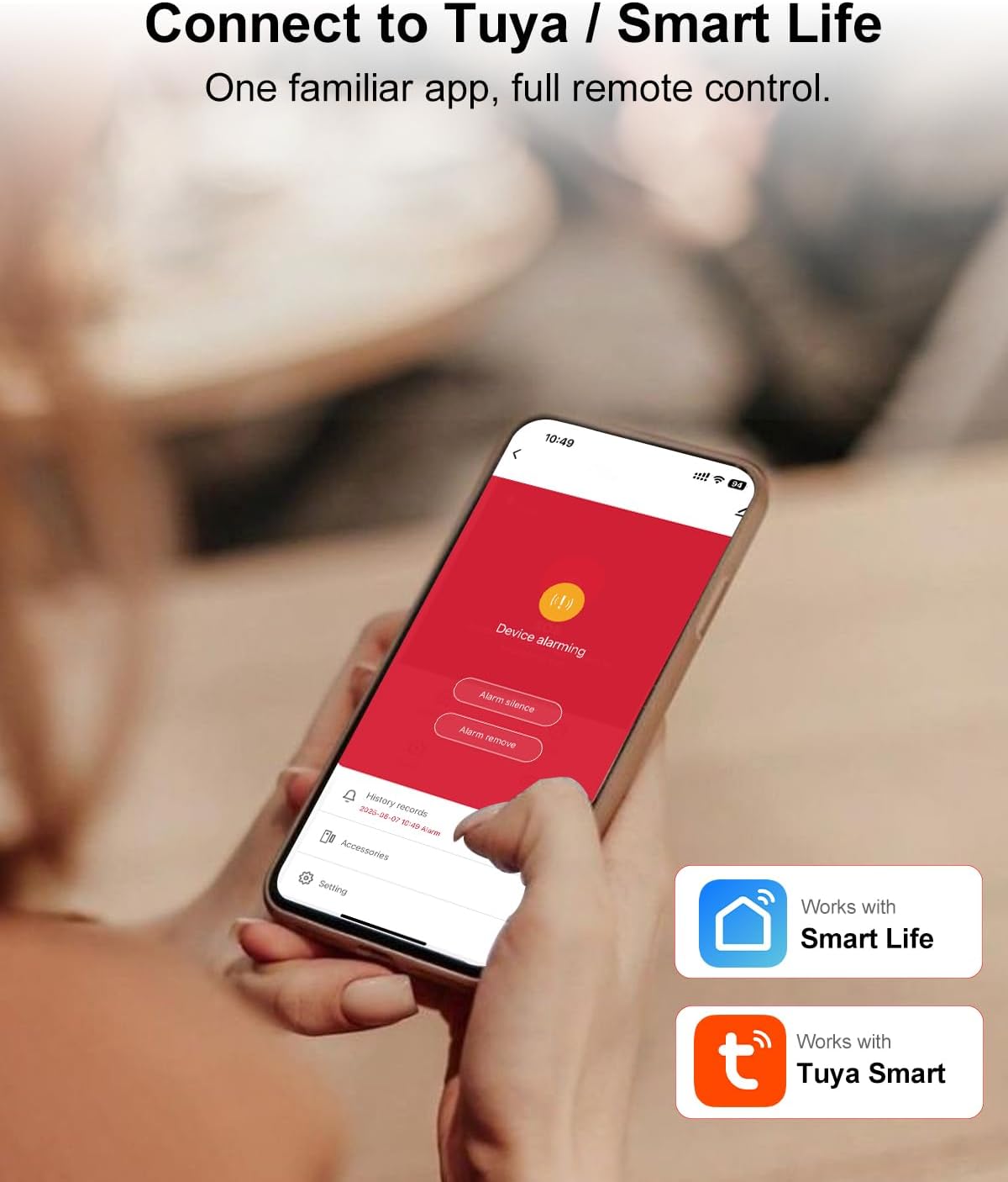 WiFi Wireless Home Security System - Smart Home & Business Alarm System, Expandable, Standalone Keypad, App Alerts, No Monthly Fee, Alexa Compatible, Door/Window Sensors & Motion Detectors & Remote