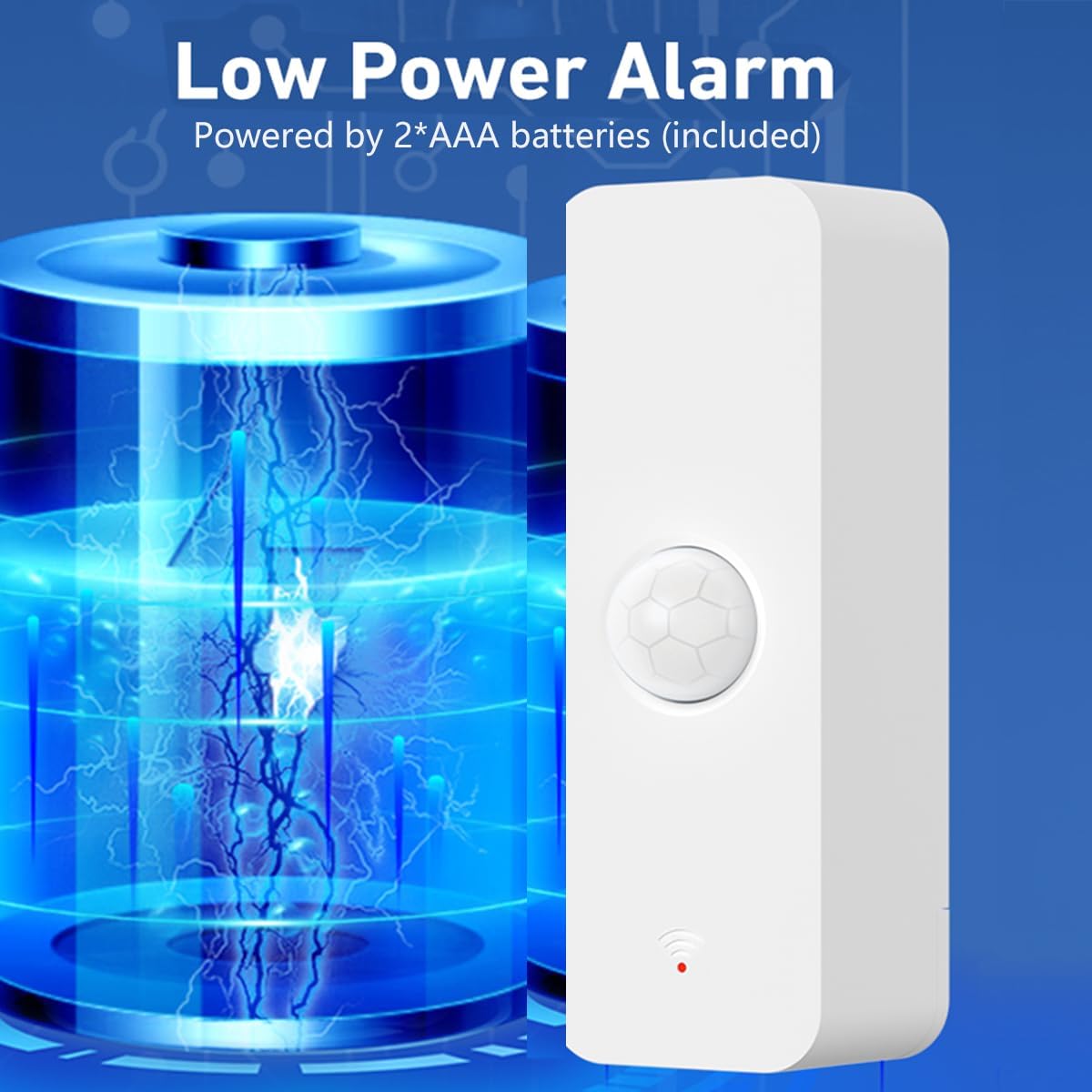 4-Pack WiFi PIR Motion Sensor: Smart Motion Detector with App Notification Alerts, Wireless Contact Sensor for Home Security and Smart Home Automation, No Hub Required, Compatible with Alexa