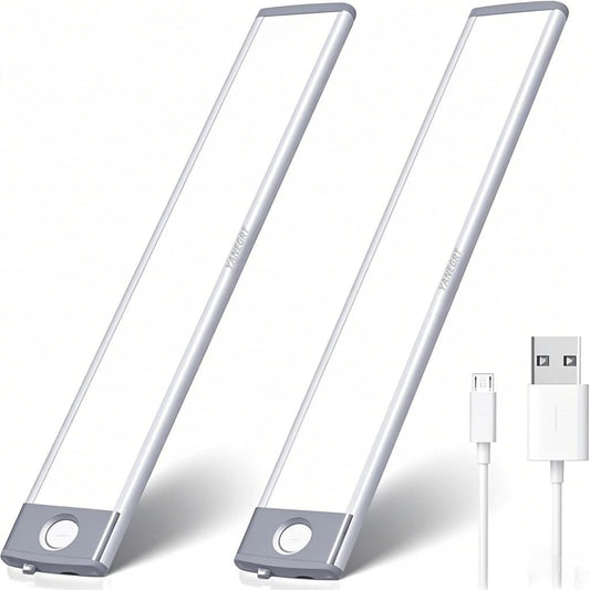2 Pack Under Cabinet Lights 12.5 Inch for Kitchen, Closet & Stairs