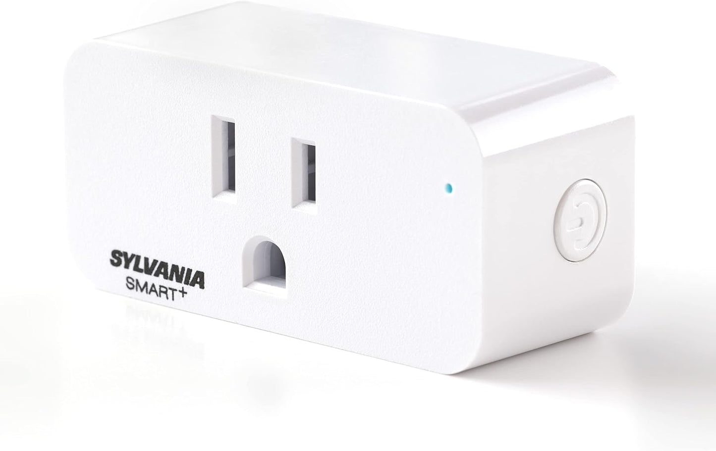 Sylvania WiFi Smart Plug, Voice Control, Compatible with Alexa and Google Home, Timer, On/Off, White - 4 Pack (75703)