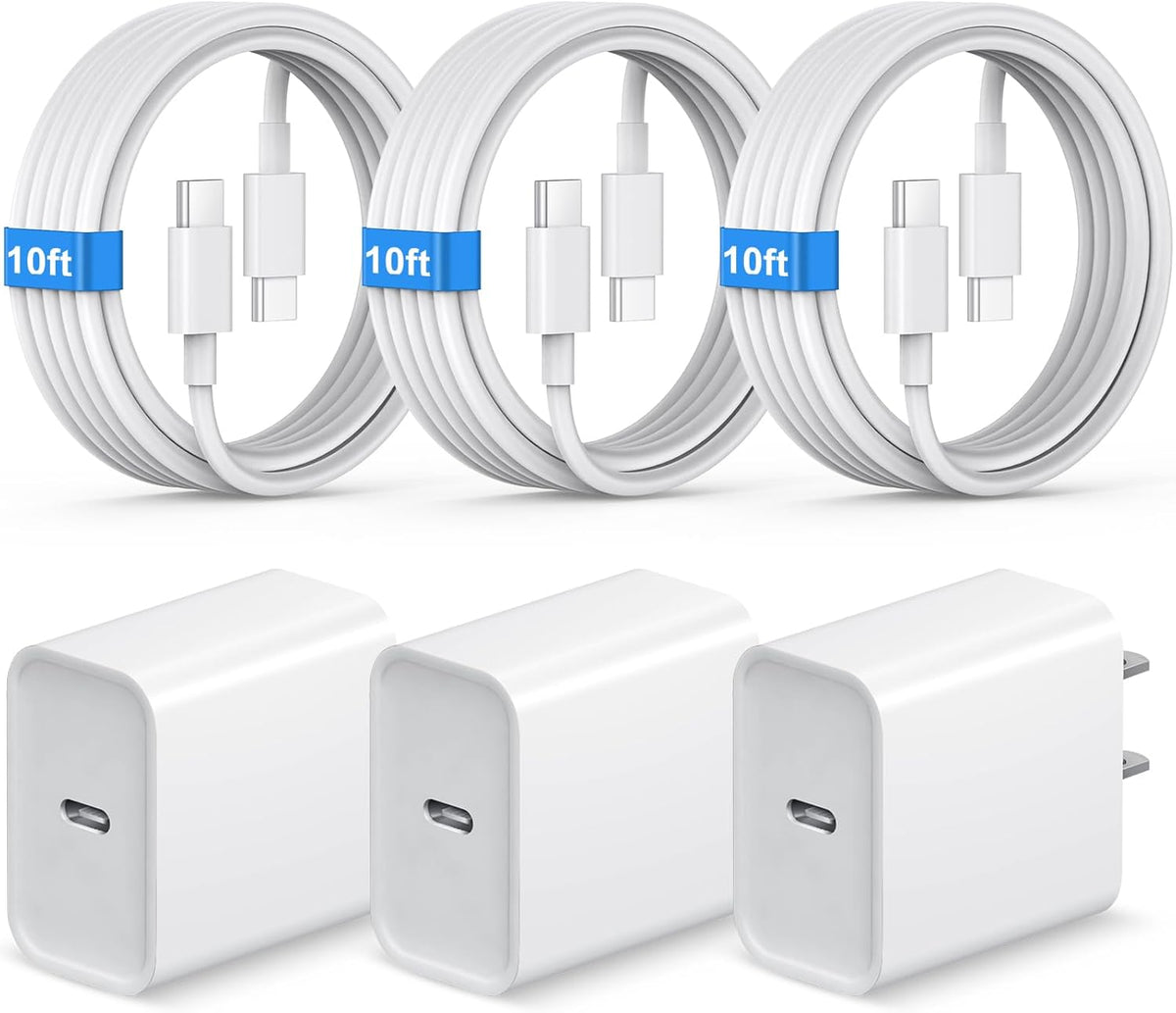 iPhone 18 17 16 15 Charger Fast Charging 10FT Extra Long Cord USB C Charger