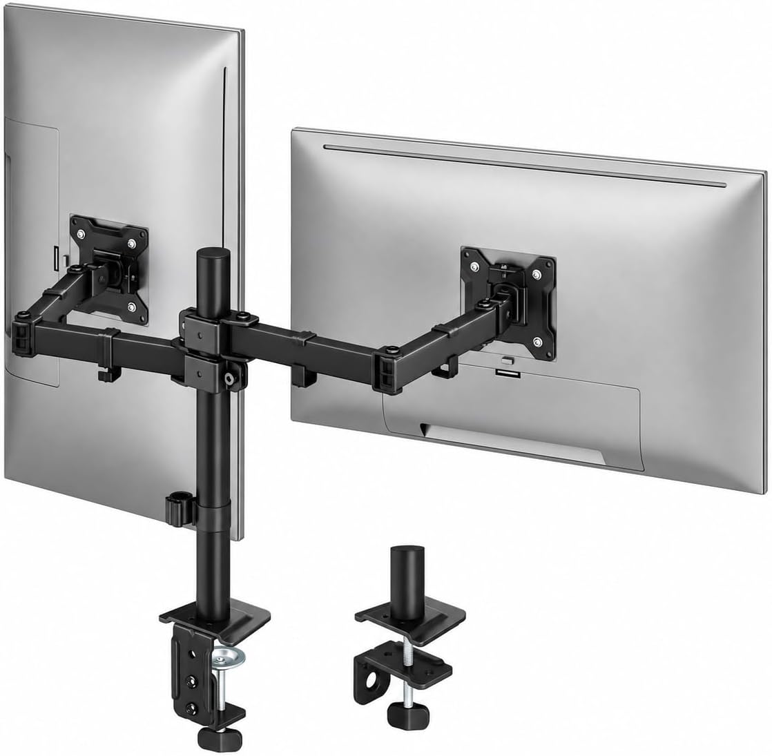 monTEK Dual Monitor Stand for 17-32" Screens, 22 lbs Each