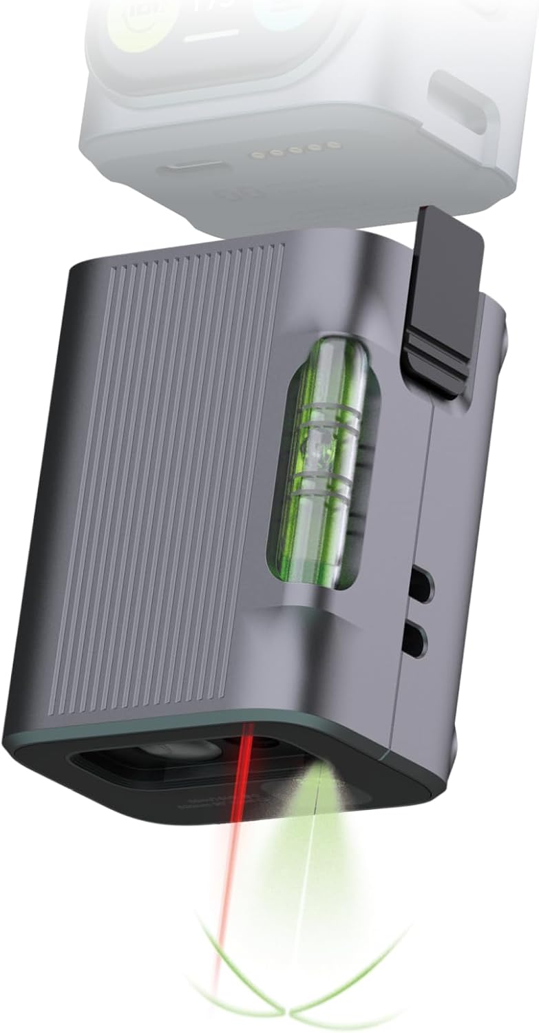 M-Cube Green-Beam Laser Measuring Tool, 164ft/50m, ±1/16 inch Accuracy, Small Size, High-Visibility Real Green Beam for Outdoor, Area/Volume/Pythagorean, LCD Display, Bluetooth App, Rechargeable