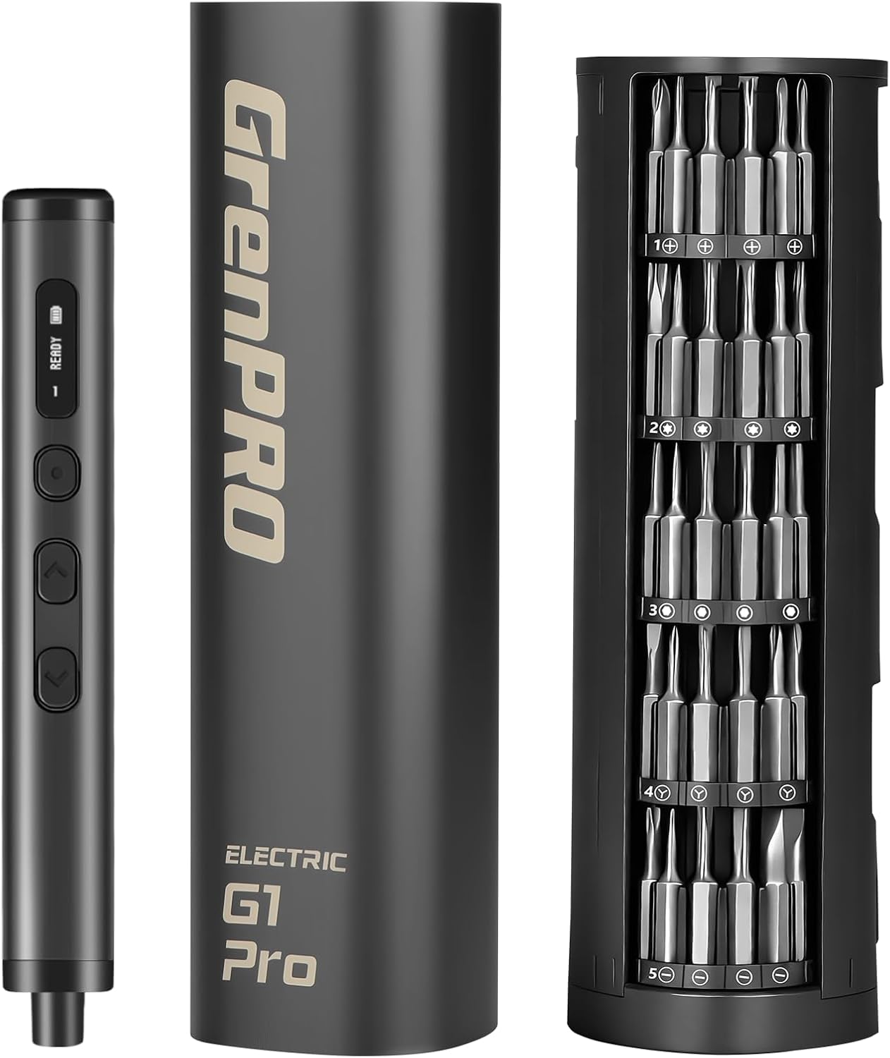 GRENPRO 10-Piece Precision Screwdriver Set, Magnetic Small Screwdrivers with Phillips, Slotted, Torx Star for Eyeglass, Watch, Computer, Laptop, Phone,Green