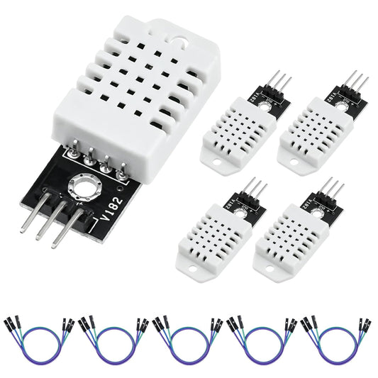5Pcs DHT22 Digital Temperature Humidity Sensor Module with Cable