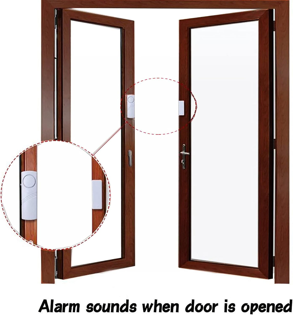 10 Pack Window & Door Alarm Bell, Wireless Sensor Door Window Burglar Alarm | 90DB Window & Door Alarm Bell,for Bedroom, Garage, Apartment, Dorm, RV & Office,Kids Safety