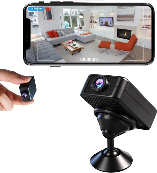 Hidden Camera, high-Definition Wireless mini Camera, pet Monitor, Nanny Camera, Home and Office Security Service, mini Indoor Security Camera with Night Vision and Motion Detection.
