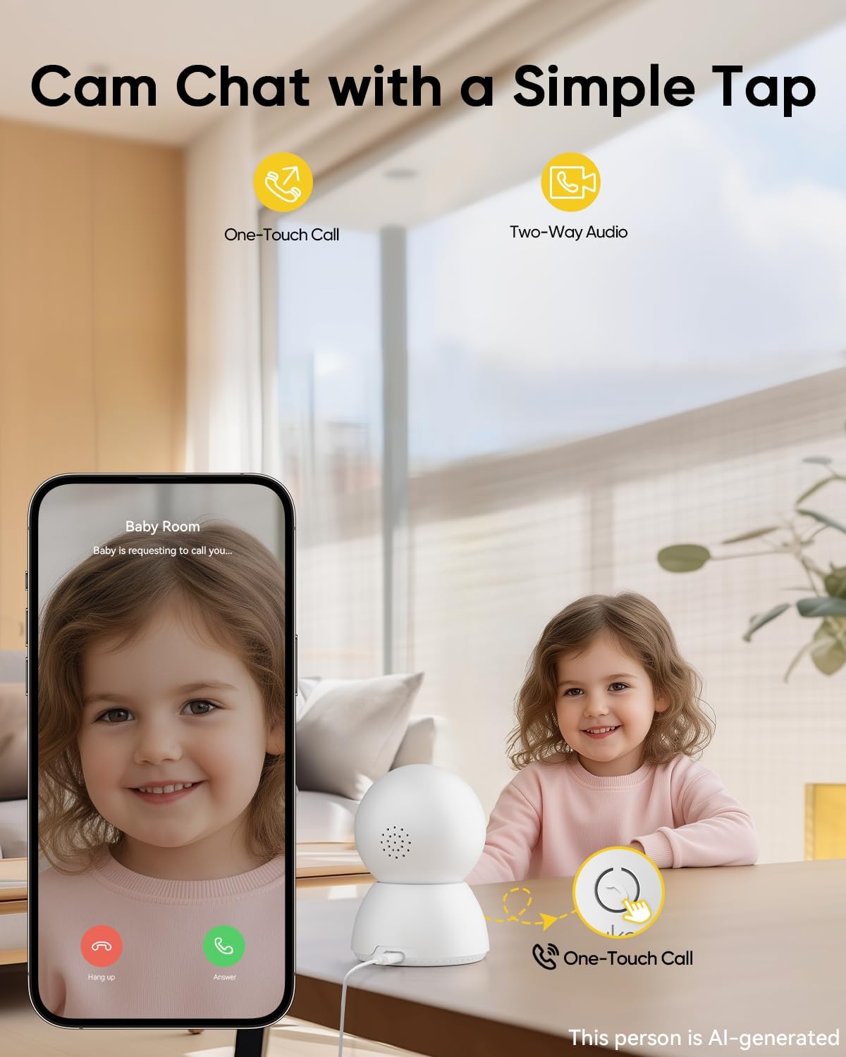 BoyKeep 2K Cameras for Home Security, 2-Pack Indoor Camera with Night Vision, Pet Camera Indoor with Phone App, Motion Detection, 2-Way Audio, Cloud/SD Card Storage, Compatible with Alexa