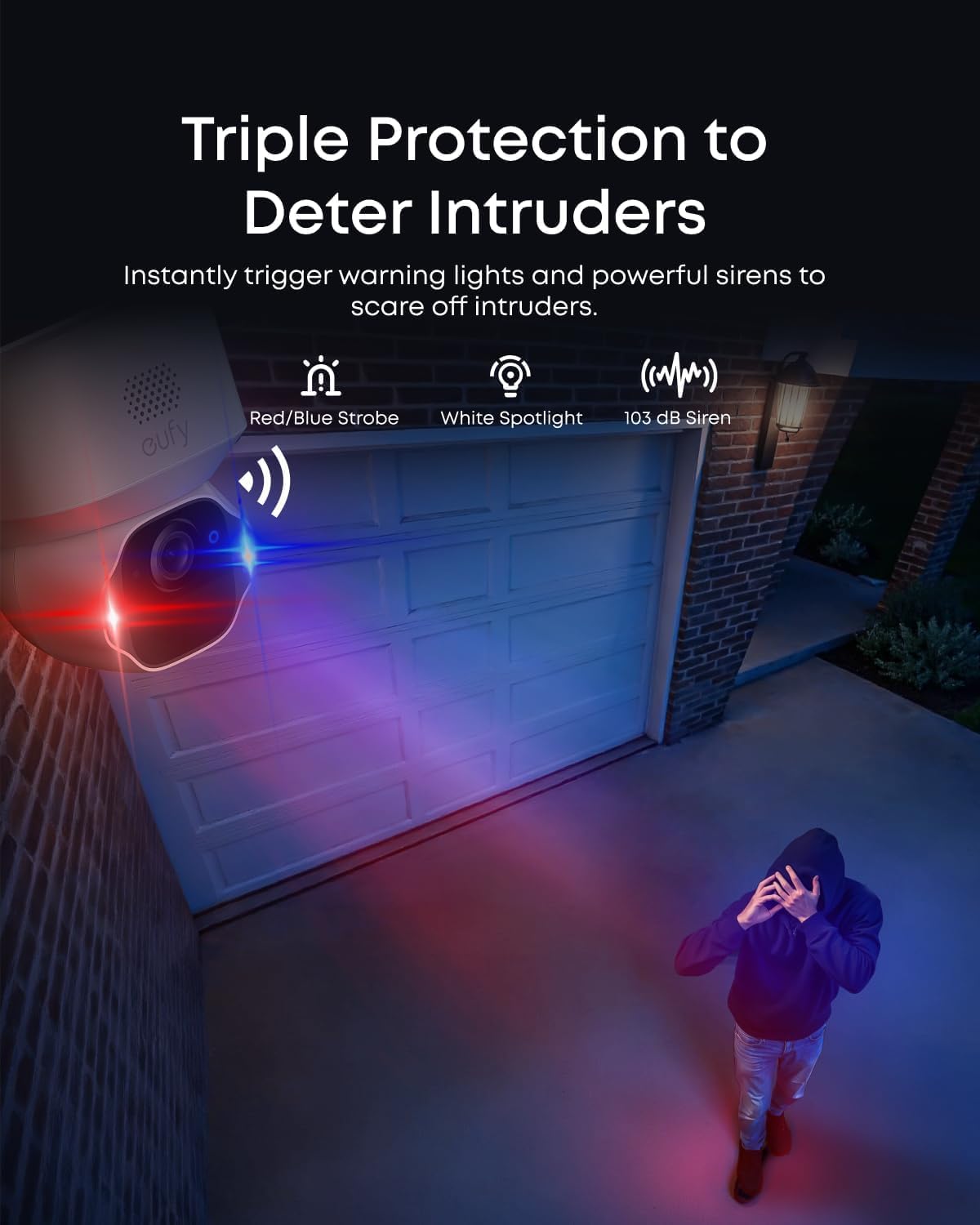 eufy Security SoloCam E42, 4K Solar Security Camera, AI Facial Recognition