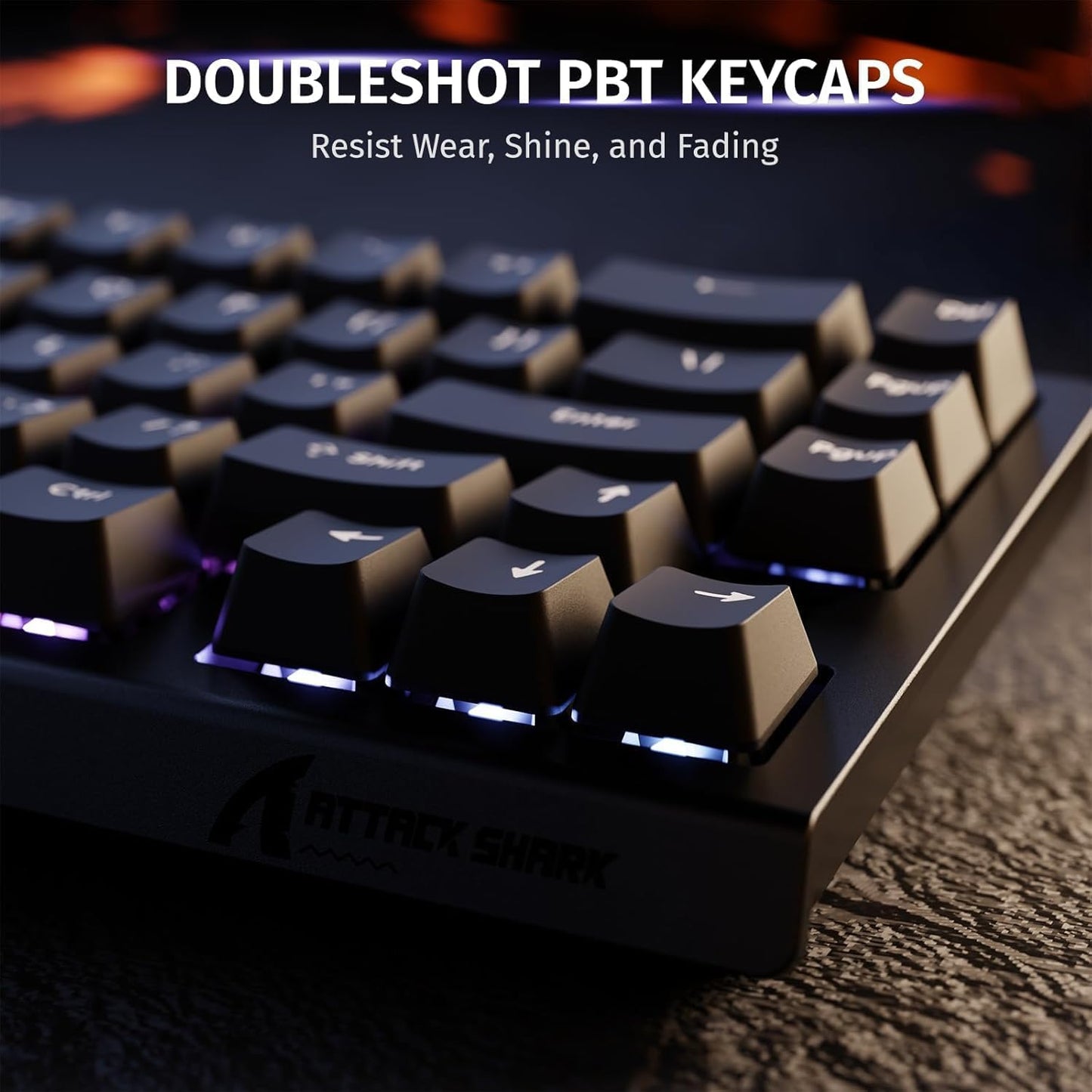 ATTACK SHARK X68 HE RT Mechanical Gaming Keyboard 60% Wired TKL-Black | Adjustable Actuation,Hall Effect Magnetic Switch,8KHz Polling Rate,RGB Backlit,Top Mount, Web Driver for PC Mac Esport Gamer