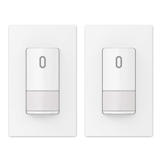 ELEGRP Motion Sensor Light Switch, for 300W LED Capacity, No Neutral Wire