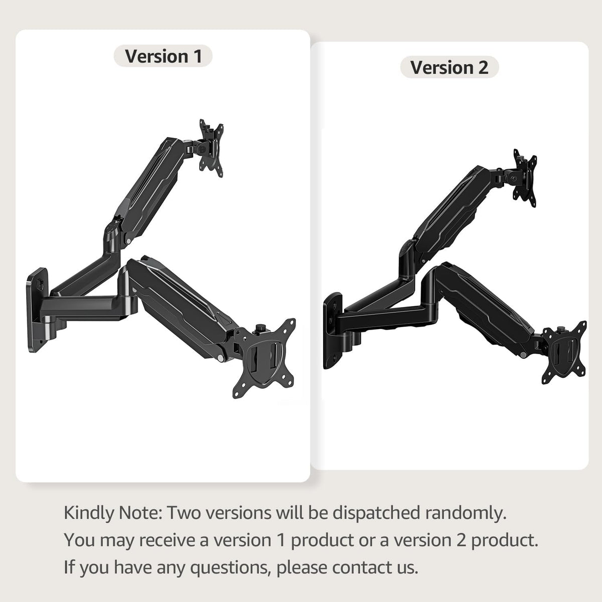 MOUNT PRO Dual Monitor Wall Mount for Max 32" Screens, Up to 19.8lbs Each