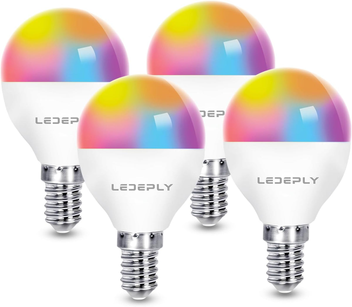 A15 Smart Bulb, E12 WiFi LED Bulbs, Compatible with Alexa Google, 4 Pack