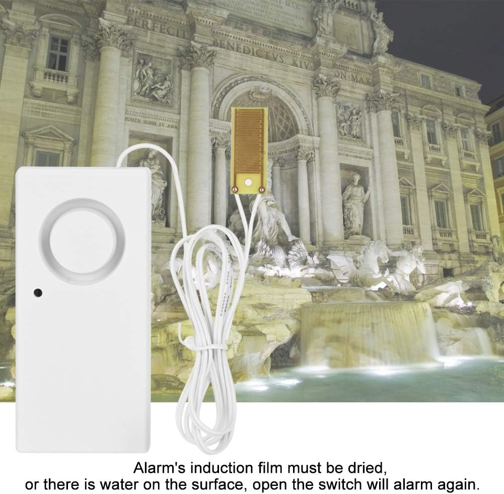 120dB Water Level Alarm Sensor for Leak Detection and Overflow Prevention, Suitable for Home and Industrial use. ABS Material Protective Alarm.