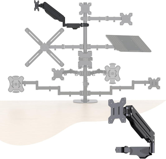 Pholiten Single Monitor Arm, Gas Type, Double Articulated