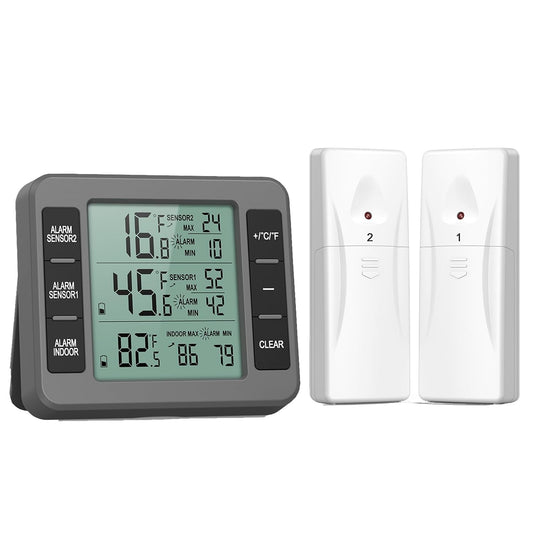 AMIR Fridge Freezer Thermometer, Indoor Outdoor Temperature Monitor