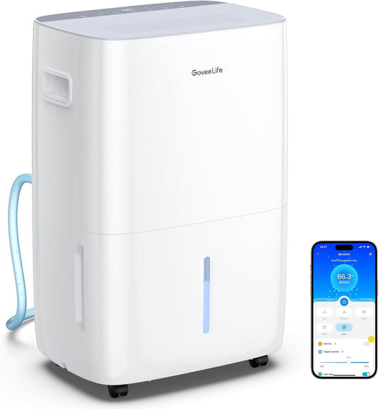 GoveeLife Dehumidifier for Home 4,500ft², 50 to 137 Pints, 2.0Gal Bucket