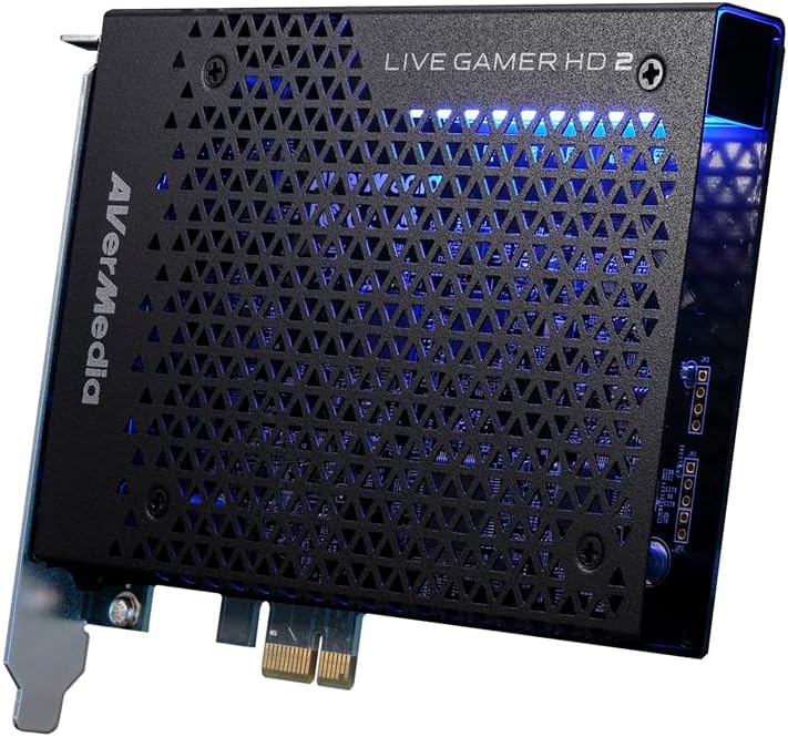 AVerMedia Live Gamer HD 2-PCIe Internal Game Capture Card, Record and Stream in 1080p 60 with Multi-Card Support, Low-Latency Pass-Through on Xbox series x/s, PS5, Nintendo Switch, Windows 10 (GC570)