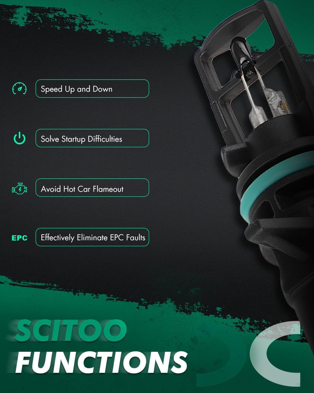 SCITOO 5149182AA Intake Air Temperature Sensor fit for Dodge for Grand Caravan for Durango 2011-2020 for Charger 2011-2018 2020,for Jeep for Grand Cherokee 2011-2015,for Ram for 1500 2014-2016