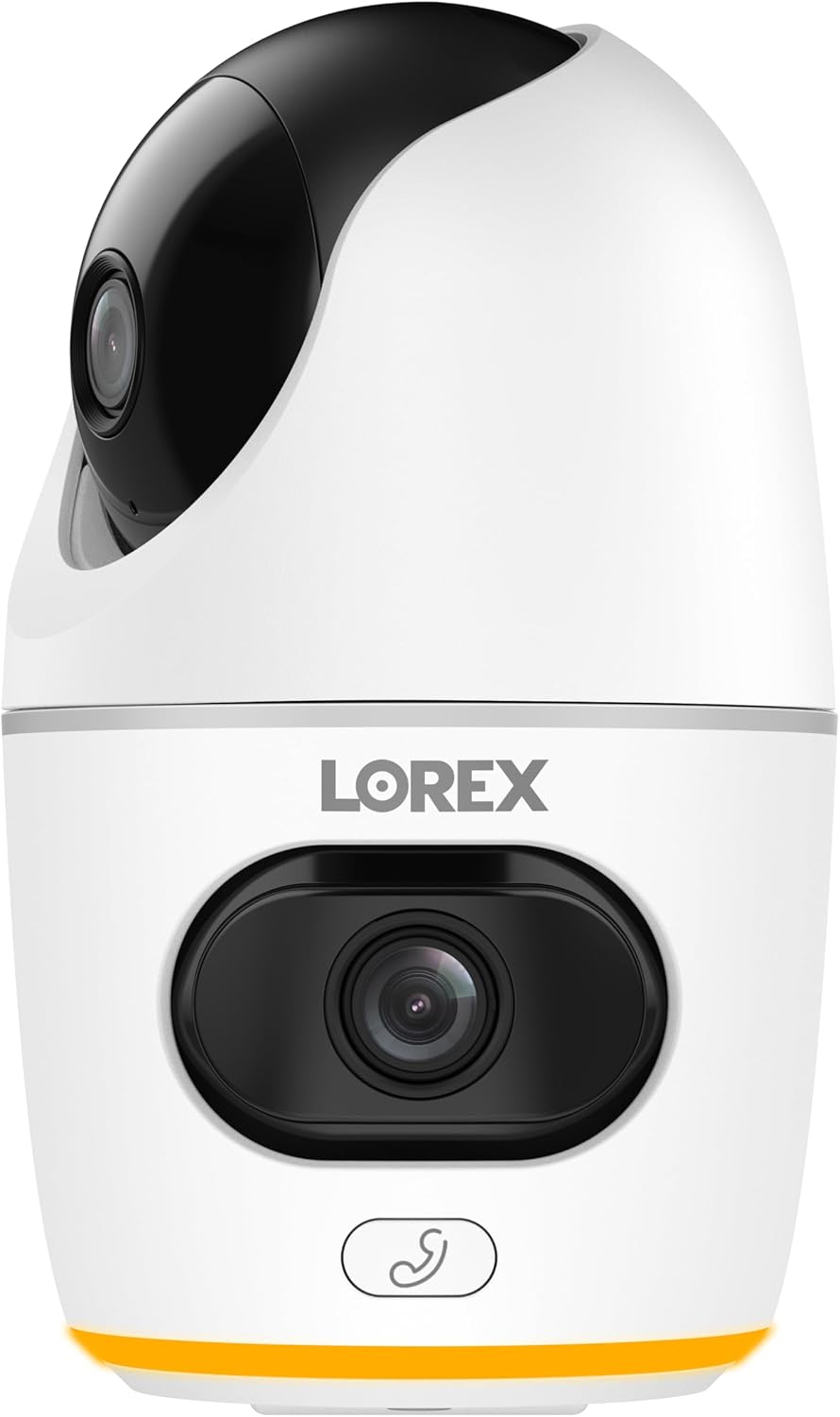 Lorex Classic App | 2K Dual Lens Indoor Pan-Tilt Wi-Fi Security Camera