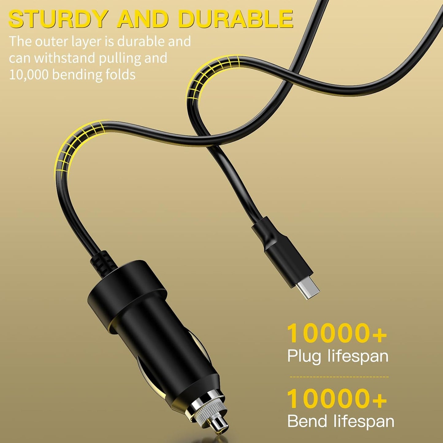 100W USB-C Laptop Car Charger for Dell Latitude/XPS/Precision,MacBook Pro | Air,for HP Spectre/Elitebook,for Lenovo ThinkPad/Yoga/IdeaPad,Acer Chromebook,Google,for Samsung,Zenbook,Car Laptop Charger