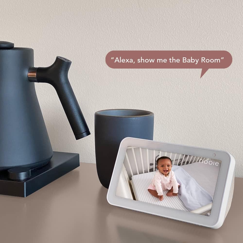 nooie Baby Monitor, WiFi Pet Camera Indoor, 360-degree Wireless IP Camera, 2K Home Security Camera, Motion Tracking, Super IR Night Vision, Works with Alexa, Two-Way Audio, Motion & Sound Detection
