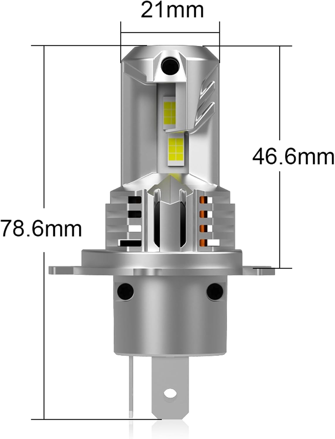 9003/H4 Light Bulbs Hi/Low 90000LM 1:1 Halogen Size,Plug and Play Pack Of 2