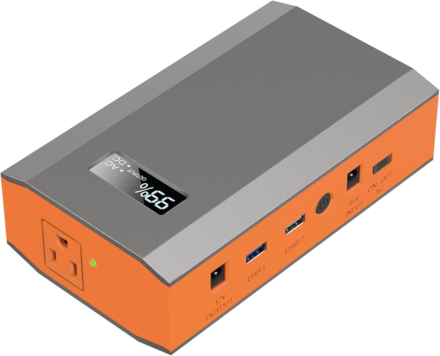 Portable Power Bank with AC Outlet, 65W 110V Portable Laptop Charger Backup | Portable Battery Bank 24000mAh External Battery Pack Fast Charging Power Source for Outdoor Tent Camping RV Smart Devices Use