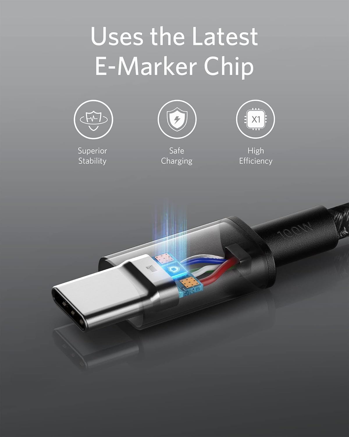 Anker USB C to USB C Cable, 100W Fast Charging Cable (2-Pack, 6 ft, Black) | For iPhone 17 Series, MacBook Pro 2020, Pixel, and More (Not for Video Output)