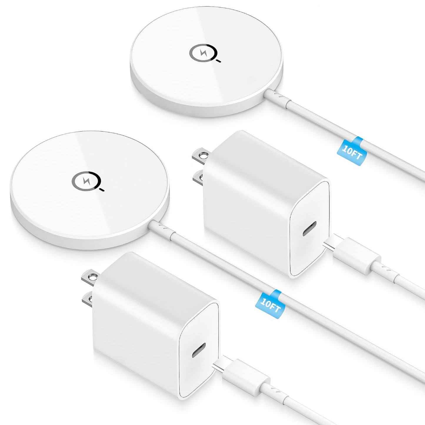 [Apple MFi Certified]Magnetic Wireless iPhone Charger Magsafe Charger,6FT 15W Fast Phone Charging Pad Wireless Magnetic Charge for iPhone 17/17Air/16 Pro Max/16 Plus/15 Pro Max/14/13/12/AirPods3/2/Pro