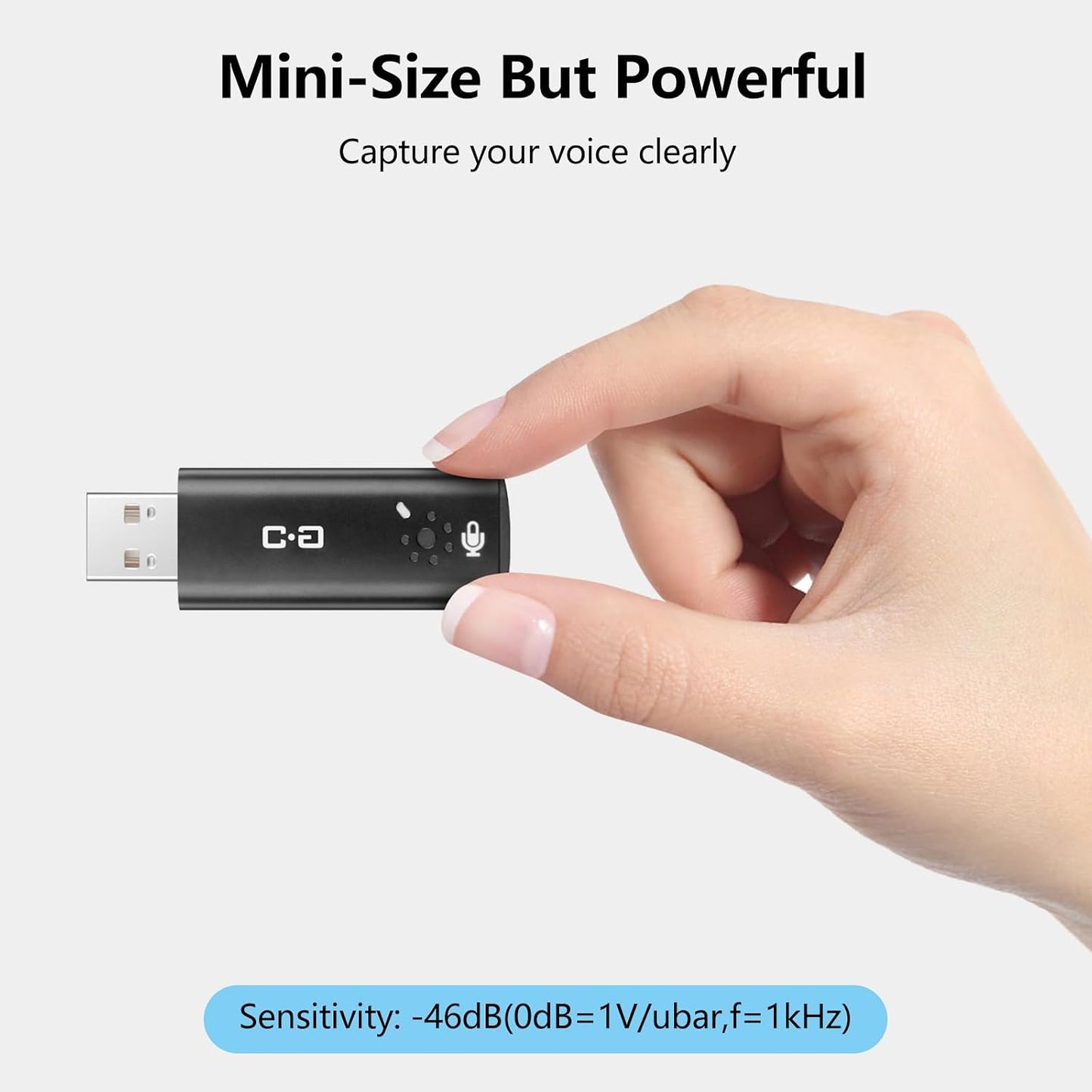 Upgrade USB Microphone with Touch Mute for Laptop & Desktop Computer | Plug-and-Play Condenser Mic with Mute LED Indicator, Clear Audio for Calls, Meetings, Study & Travel