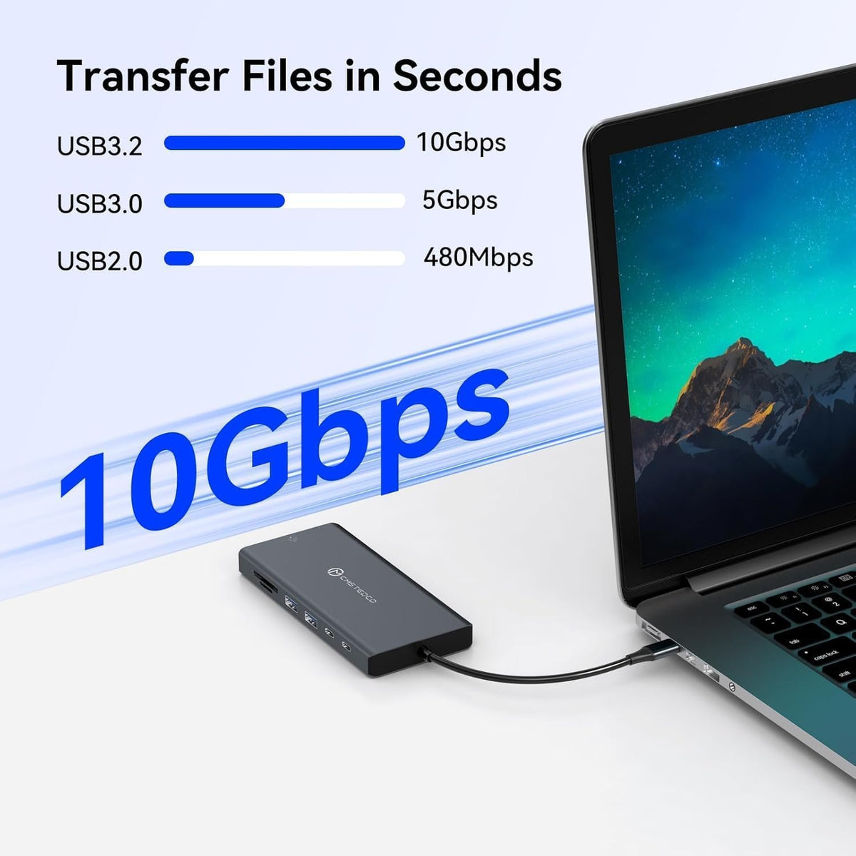 USB C Laptop Docking Station 3 Monitors with Dual DisplayPort 4K@120Hz and HDMI 4K@60Hz, 12 in 1 Thunderbolt Hub with USB A 3.0, USB C 3.2, Ethernet, SD, TF, PD 100W