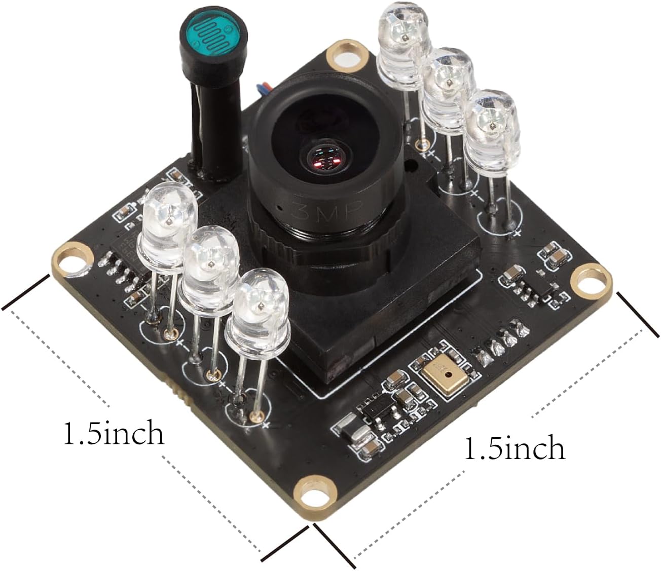Arducam 1080P Day & Night Vision USB Camera for Computer, 2MP Automatic IR-Cut Switching All-Day Image USB2.0 Webcam Board with IR LEDs for Windows, Linux, Android and Mac OS