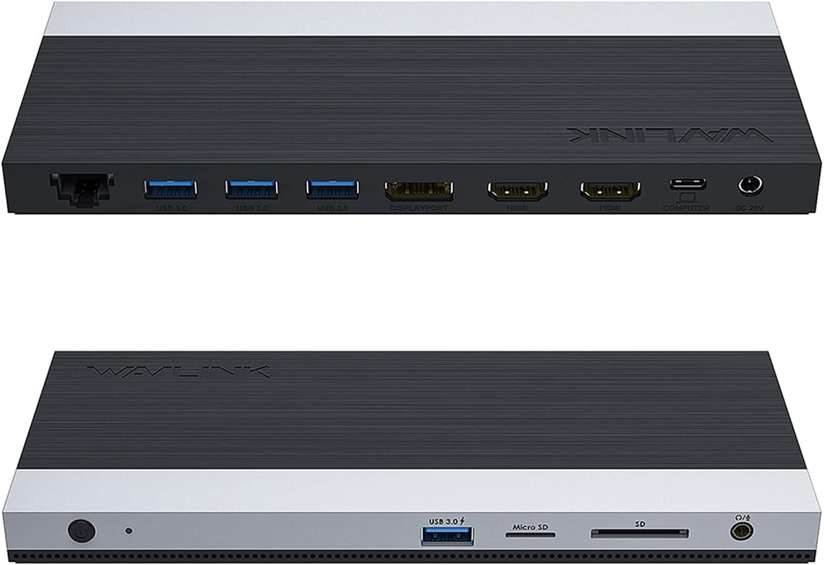 WAVLINK Docking Station Dual Monitor Triple Display for Laptop
